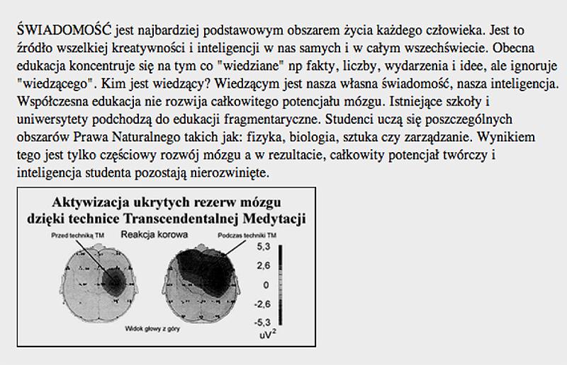 07_Polish article 4.jpg - Page 2 of Consciousness-Based Education article in Poland.